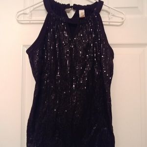 No Boundaries Sequined, Sleeveless Top, Size 7-9